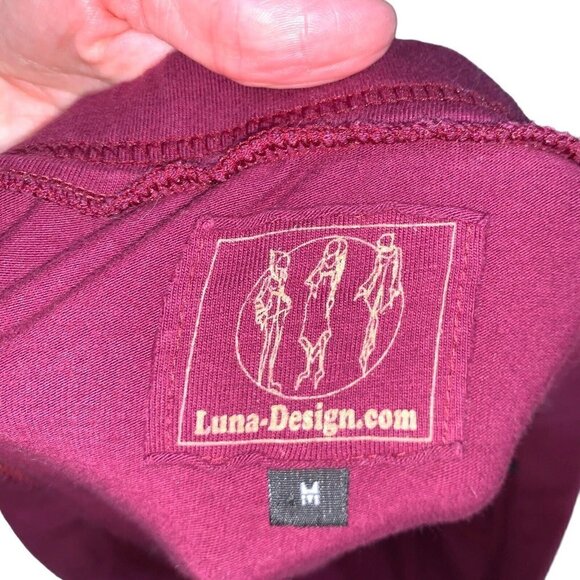 Luna Design Women's M Medium Skirt Elastic Waist Asymmetrical Hemline Textured - Picture 7 of 7